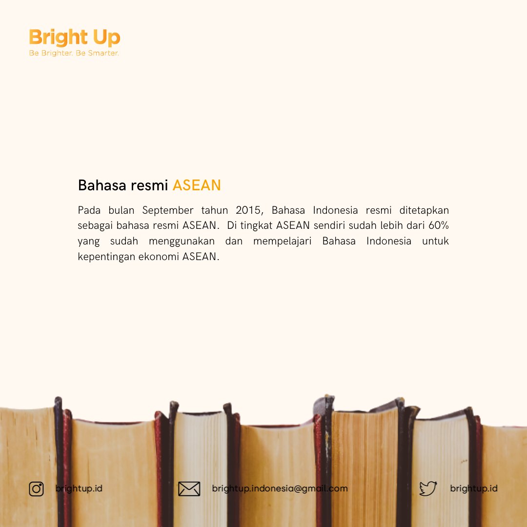 BrightUp_id's tweet photo. Brighters, kalian tahu gak kalau Bahasa Indonesia ternyata pernah digunakan dalam acara resmi pelantikan pejabat pada sebuah kota di Amerika Serikat, lho! Cari tahu fakta menarik lainnya pada  tweet ini ya!
#BrightUp #BrightUpIndonesia https://t.co/GBYnFwcXsB