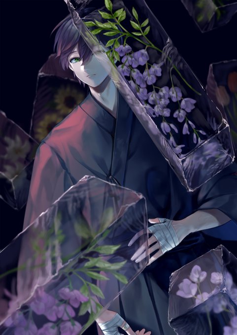 「green eyes wisteria」 illustration images(Latest)