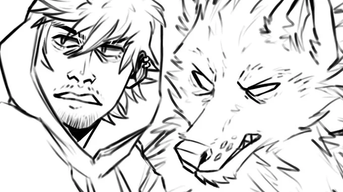 riding hood and the dog 