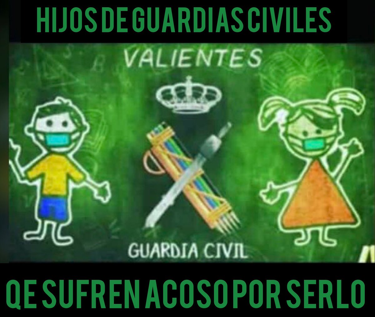 jucilnacional's tweet photo. 🇪🇸 Sólo en un país como España, sus dirigentes, justicia y fiscalia, pueden permitir el odio, el acoso, la humillación y marginación social, contra la @guardiacivil, sus miembros y familiares, año tras año...

#NiUnPasoAtrás
#VastaYa 
#ProhibidoRendirse 
#EquiparacionYa https://t.co/9nvSZjuKGh