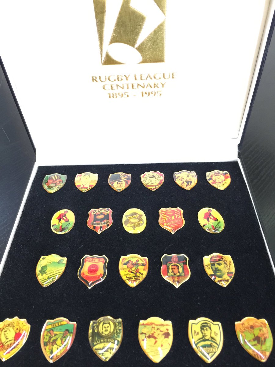 And 22. Wigan (1872)Bonus : in 1995, a memorabilia box of 22 pins reproducing « Baines cards » of the 22 founding clubs was produced to celebrate the centenary of Rugby League... maybe time to wear them now!!Teaser: 150th anniversary of RFU + international rugby in 20218/8