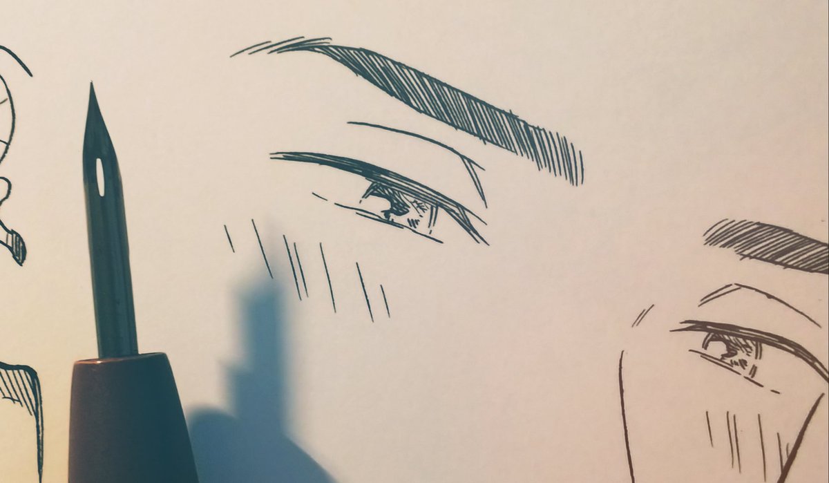 1boy male focus thick eyebrows blush solo monochrome close-up  illustration images
