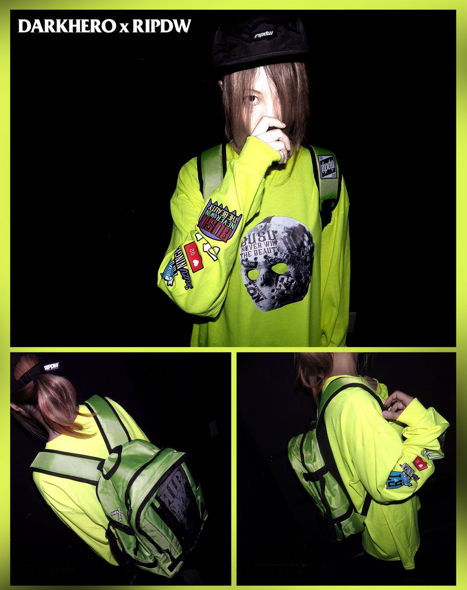 ロンTはブラックもホワイトもイエローもバックパックのネオンイエローと合うので迷ってしまいますね😁
ripdw.com