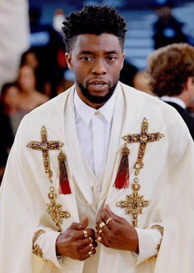 Let’s not forget his drip at the Met Gala. Chadwick boseman will be missed