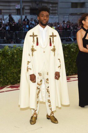 Let’s not forget his drip at the Met Gala. Chadwick boseman will be missed