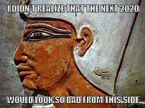 HistoryTWTFails's tweet photo. Pharaoh Mentuhotep II (r. 2061-2010 BC): 

Dear 2020,

Wow, is it really you again? 😃

OH MY RA!

What have you done to yourself? What is this plague?!?

Ugh...Honey, call me when you come around in a new dating system, like A.T. (After Trump).

#TrumpIsACompleteFailure #Egypt https://t.co/dfIRteWtUt
