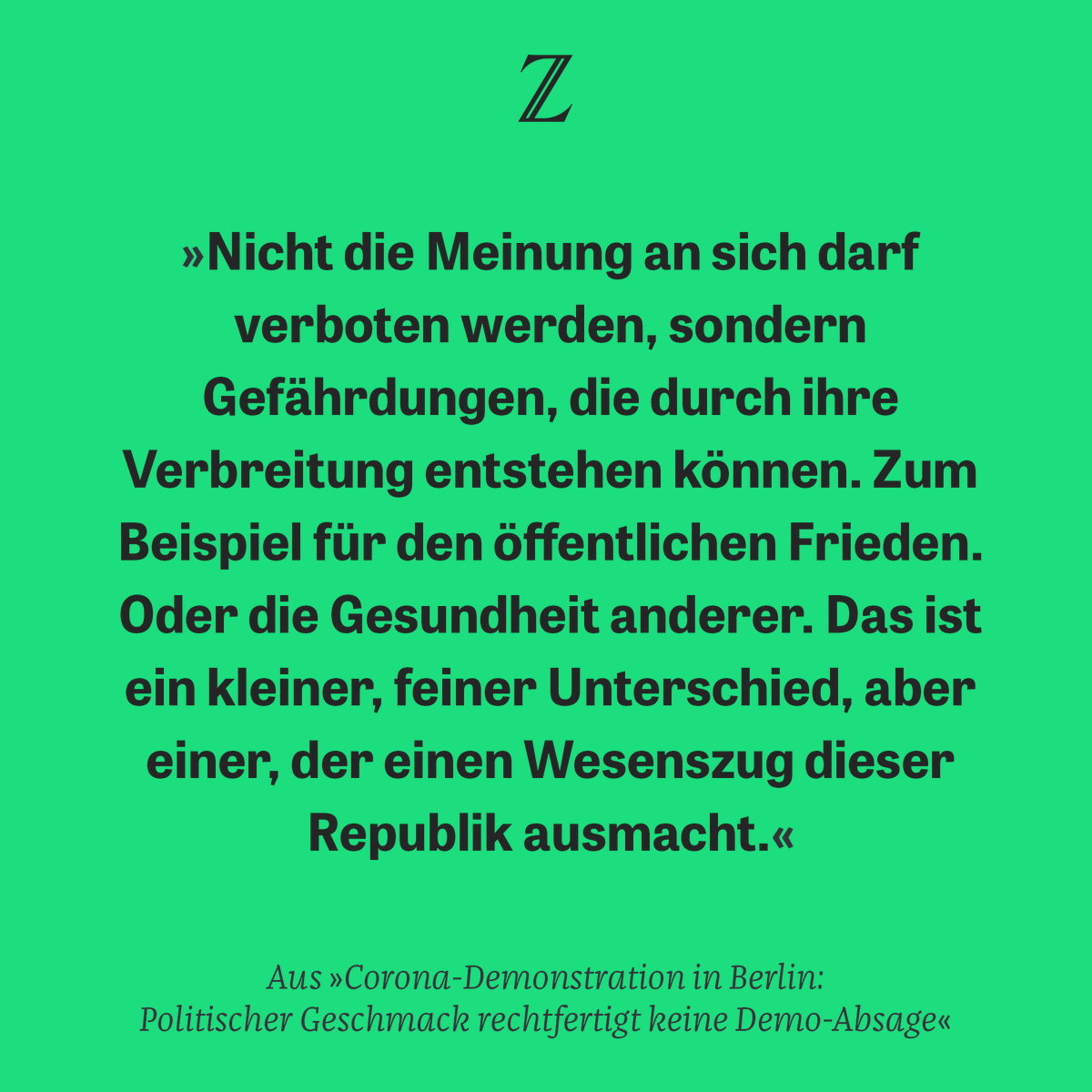 zeitonline's tweet image. Berlins Innensenator Andreas Geisel begründete das – inzwischen zurückgenommene – #Demoverbot für #b2908 auch damit, dass er keine Bühne für #Coronavirus-Leugner wolle. Unser Autor @JochenBittner meint: Was für eine gefährliche Aussage! trib.al/RU4lLYk