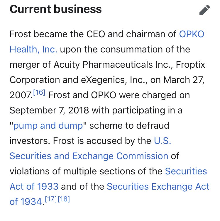 113/ PHILLIP FROSTPharma/EntrepreneurCharged in 2018  with FraudMedia tried to play up weak as fukk links to General FIynnIn 2016 threw his $$$ behind Rubi0