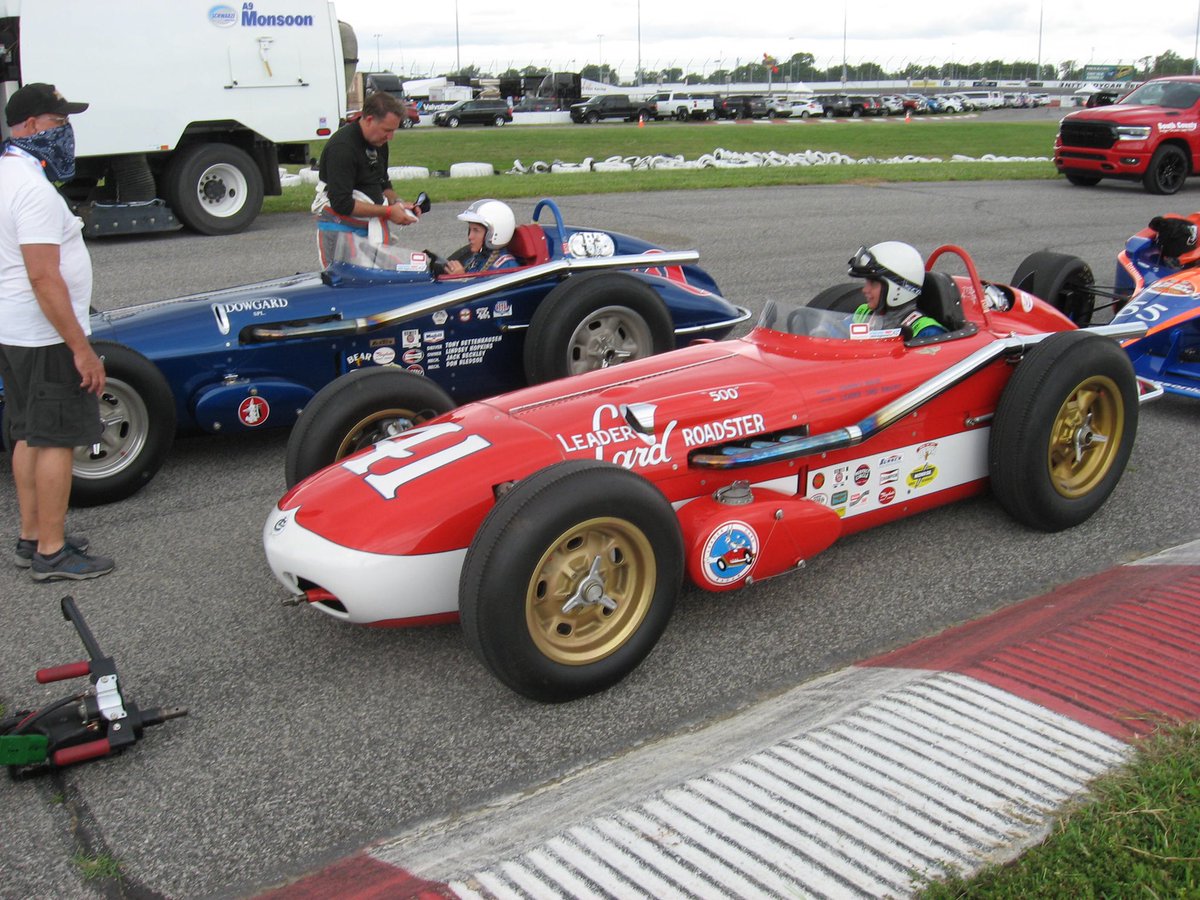 The power of diversity in Vintage Indy™️ featuring women who lead! In what may well be a first, drivers “T.” Anderson #2 and Stephanie Campeau #41 sit side by side on the grid in iconic Offy roadsters <a href="/WWTRaceway/">WWT Raceway</a> on Saturday🏁 <a href="/ChrisBlair4B/">🏎 Chris Blair 🏁</a> <a href="/JohnBisciJr/">John A. Bisci Jr.</a>  @bommarito500
