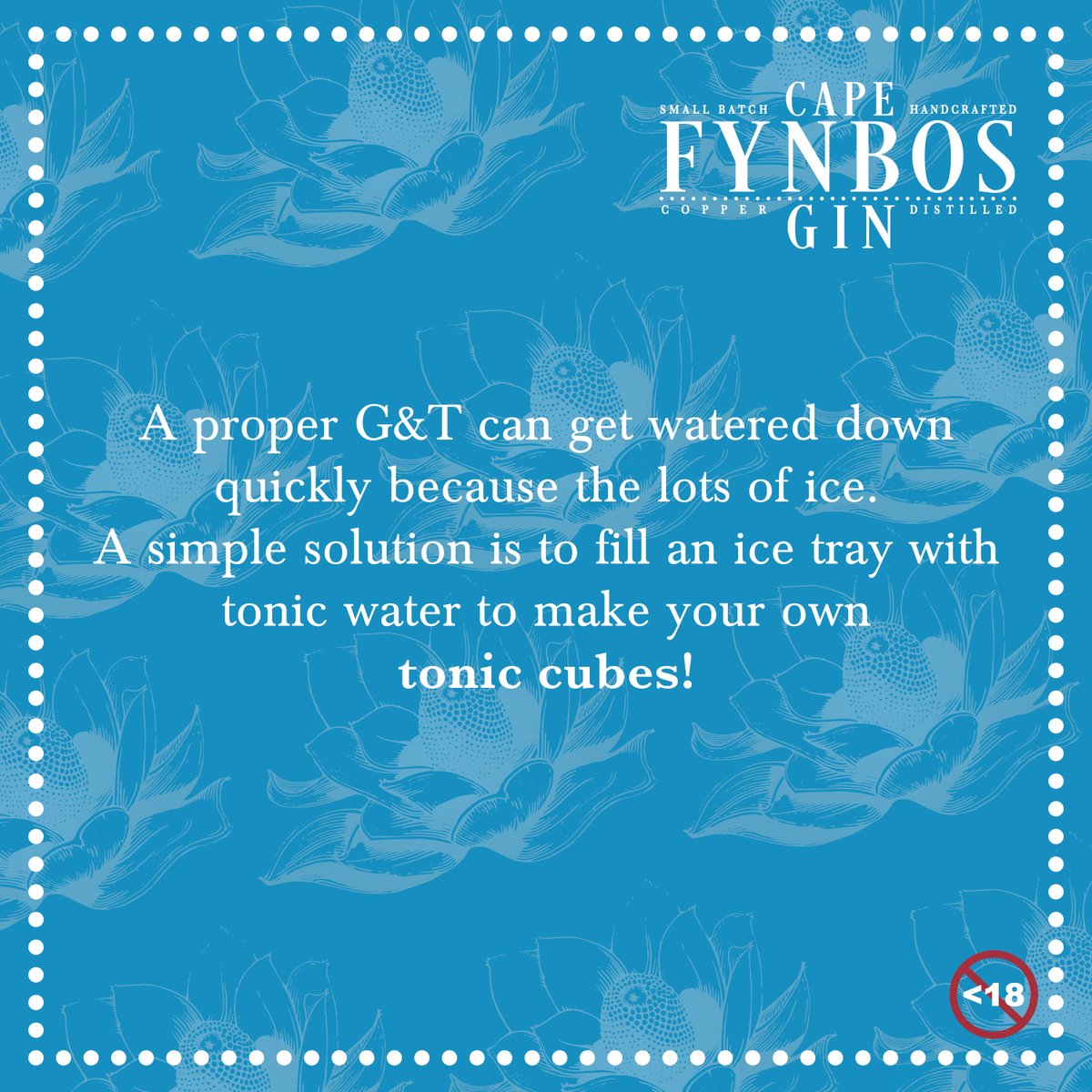 As we move towards warmer days and more frequent G&amp;T’s, take this tip into spring with you. 
#CapeFynbosGin #GandT #Gin #fynbos  
#flower