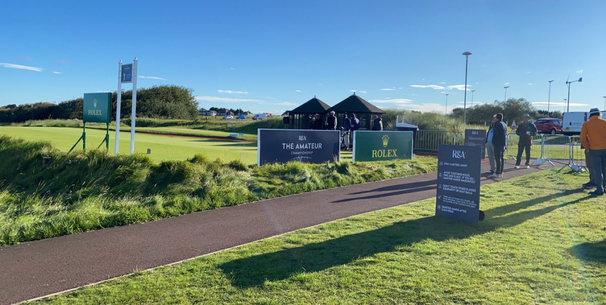 Beautiful morning here at Royal Birkdale for the quarter finals/semi finals of the Amateur Championship! <a href="/royalbirkdale_/">Royal Birkdale Old Profile</a>  <a href="/RandA/">The R&A</a>
