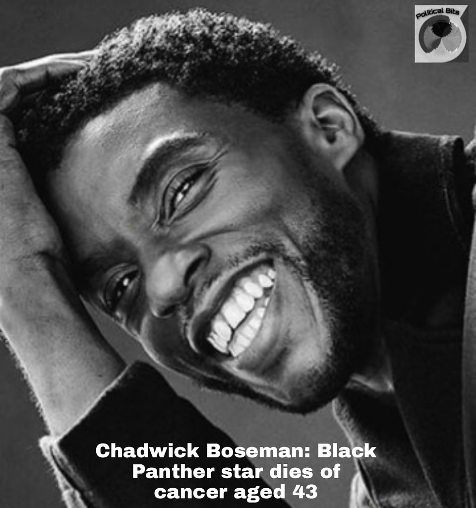BitsPolitical's tweet photo. Rest in peace. 

#chadwickboseman #blackpanther https://t.co/LPhjmY1YAN
