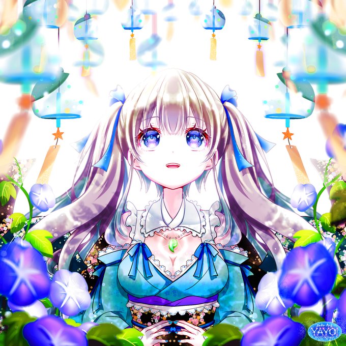 朝顔のtwitterイラスト作品