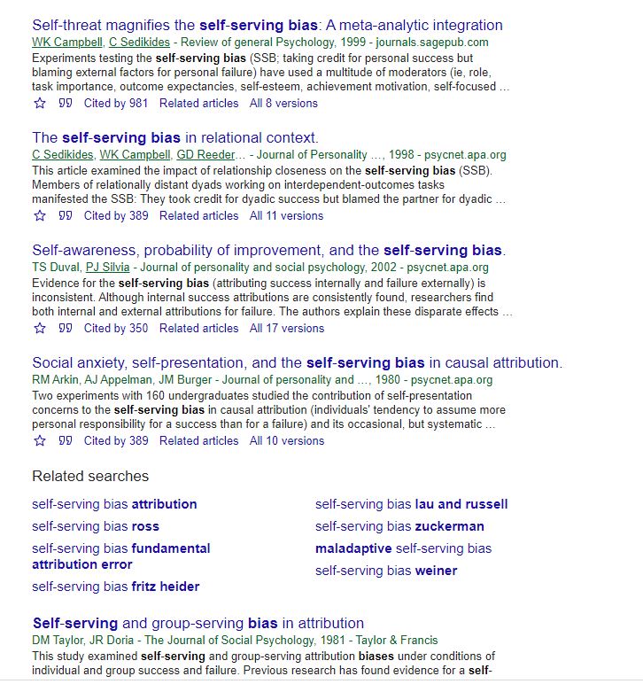 Self-serving biases: People often perceive themselves to be more competent and moral than they really are.