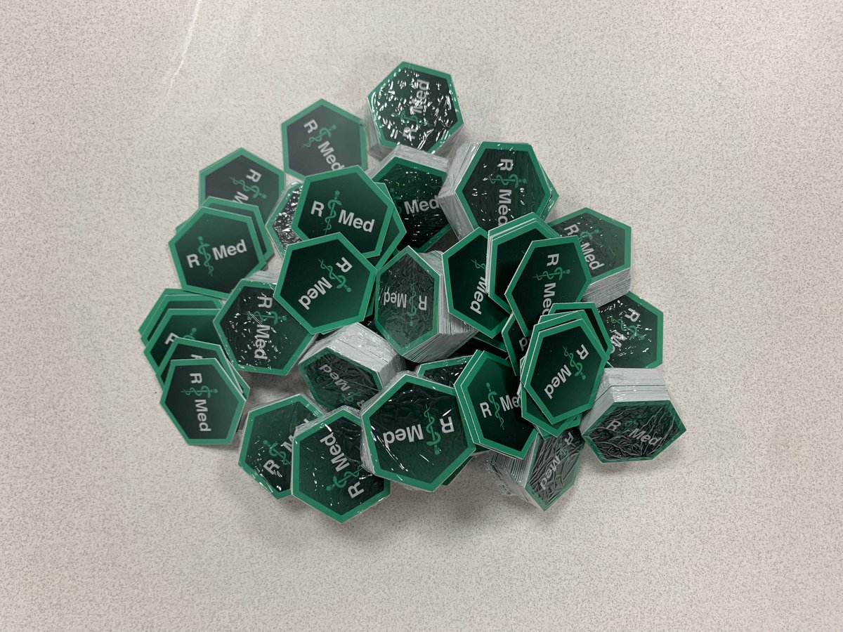 r_medicine's tweet photo. ππ½Thisππ½ is what 1000 #rmedicine hex stickers look like! Want some? Find out how in the Closing Remarks of #rmedicine2020 at 5:55 PM EDT / 2:55 PM PDT today. Yes, reg is still open -> https://t.co/3d0BxywQ4l. And yes, if you reg you will have access to recordings of *everything*! https://t.co/rmcoTSCLje