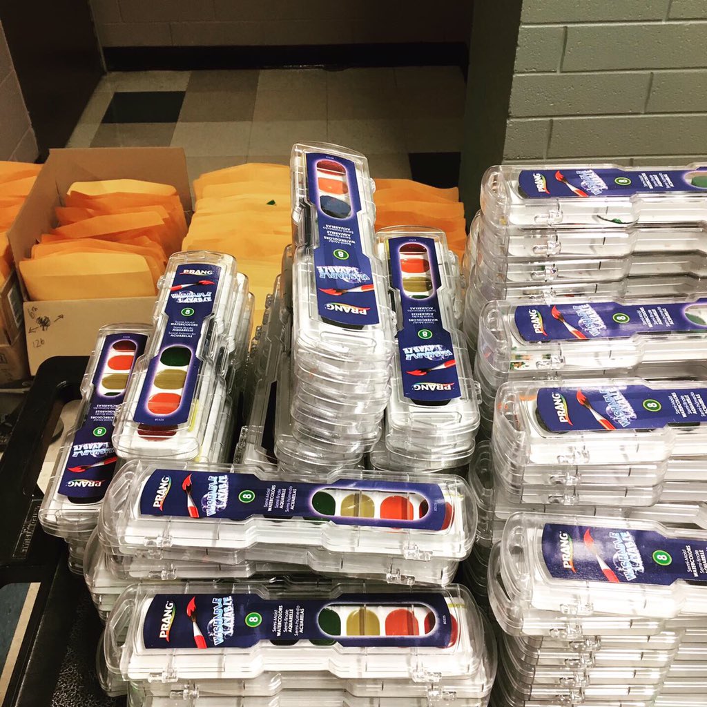 PabellonArtRoom's tweet photo. This year is not going to be like any other year, but look! Art kits are in the making. Thanks to Brooks office and the art team for making this happen! Get ready students, we are going to rock this! #bebrooks97 #oakpark97 #weareD97 #d304 #studioD301 https://t.co/Fe3V2TMhNg