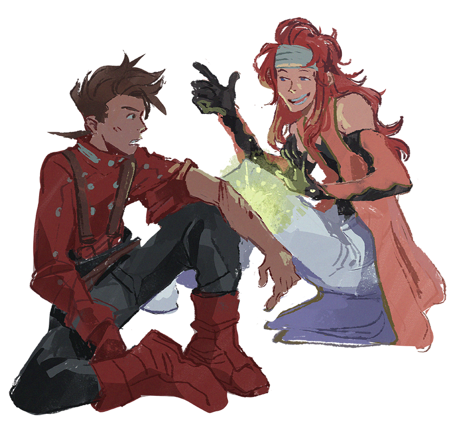 grinding for zelos in crestoria sent me into like a tailspin of emotion about these two wtf... anyways happy tales of symphonia 17th anniversary!! the only jrpg in existence 