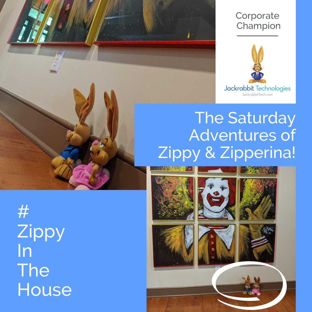 rmhclt's tweet image. Well every House guest &amp;amp; visitor must stop by &apos;the Ronald&apos; to take a photo. Zippy &amp;amp; Zipperina from @JackrabbitTech posed today for a few candids. Do you have a photo in front of our Ronald? Share it with us! #KeepingFamiliesClose #ZippyInTheHouse #JackrabbitClass