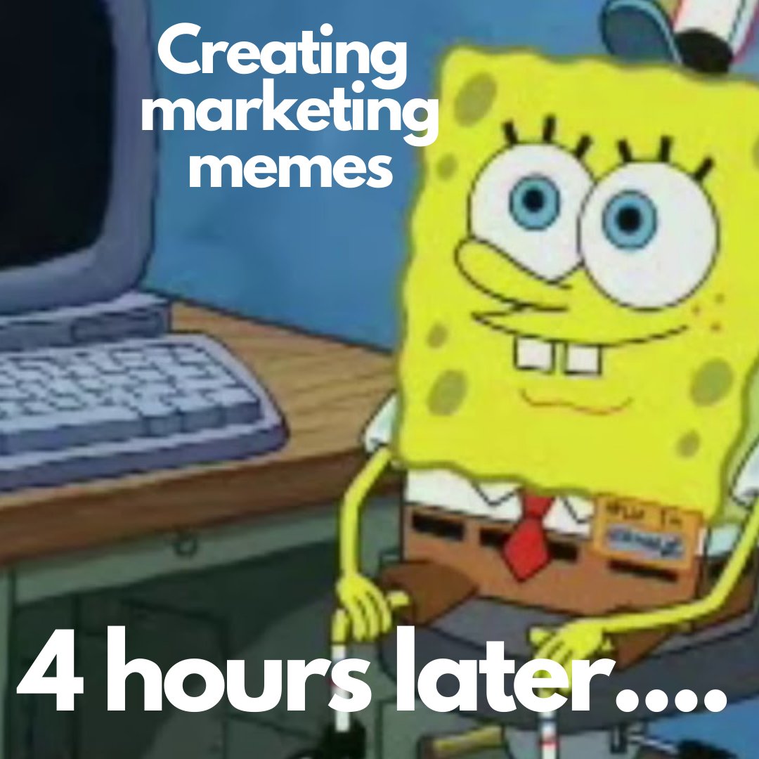 Lucky415's tweet photo. #marketing #marketingmemes #thestruggleisreal #spongebob https://t.co/37sF3xlS39