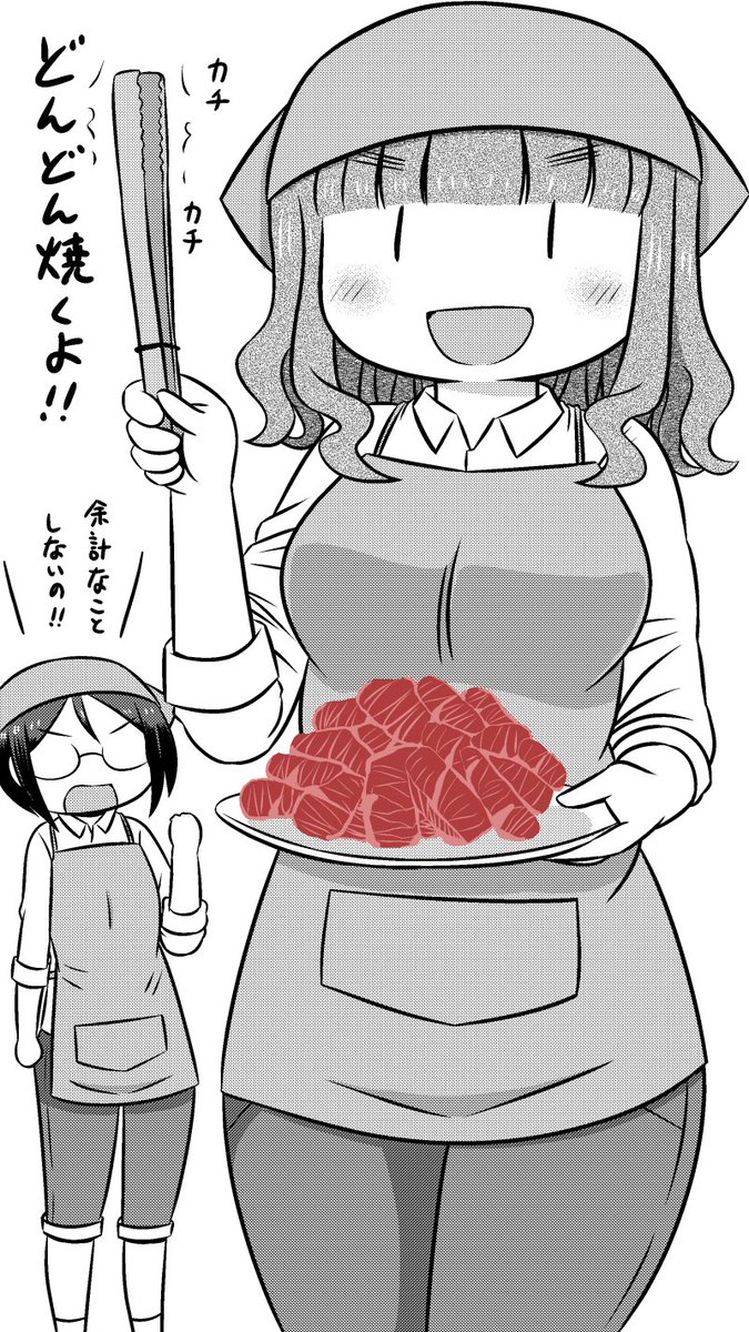 【某焼肉屋でアルバイトするさおりん・叱るルミ】
#ガルパン版深夜のお絵描き60分一本勝負
#ガルパン版深夜のお絵描き60分一本勝負_20200829
#焼肉の日 