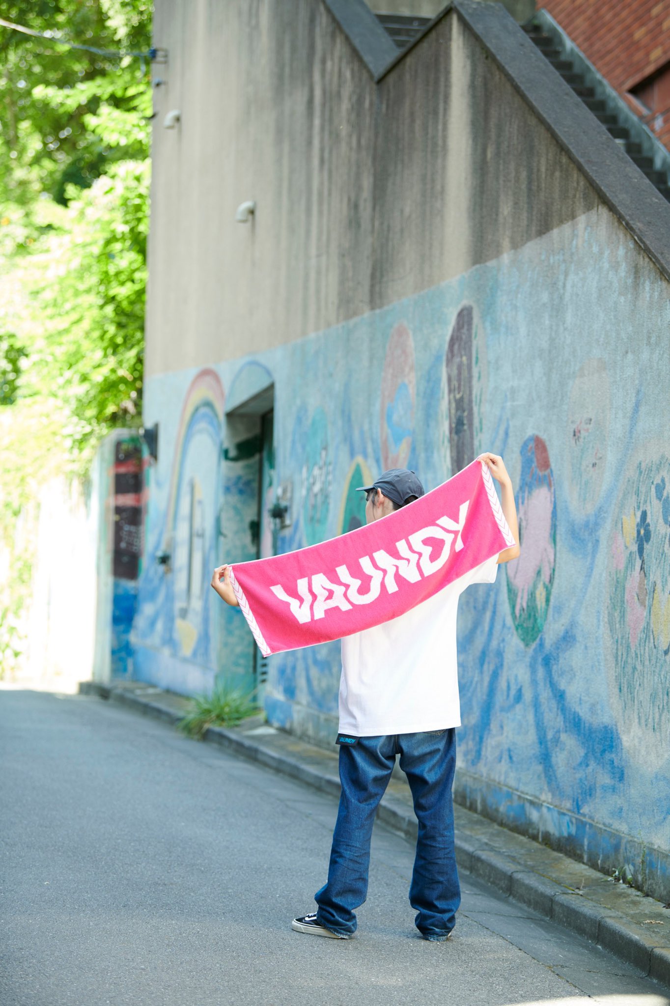 Vaundy_ART Work Studio в X: „Logo Jacquard Towel[Pink×White