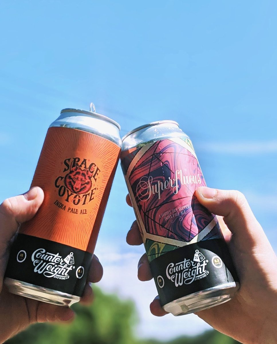 BrewingWeight's tweet photo. Orange you glad we have power back?
Space Coyote & Superfluous cans available today! Patio is closed this weekend - we will be open for togo orders 12PM-6PM Sat and Sun. Order online and stop by to pick up your cans!🍻
#CounterWeightBrewing
#SpaceCoyote
#Superfluous
#PowersBack https://t.co/YIr7fwZk16