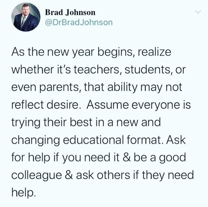 krstydavies's tweet photo. Everyone is trying their best in a new and changing educational format. 👏 https://t.co/KgRapuEv0x