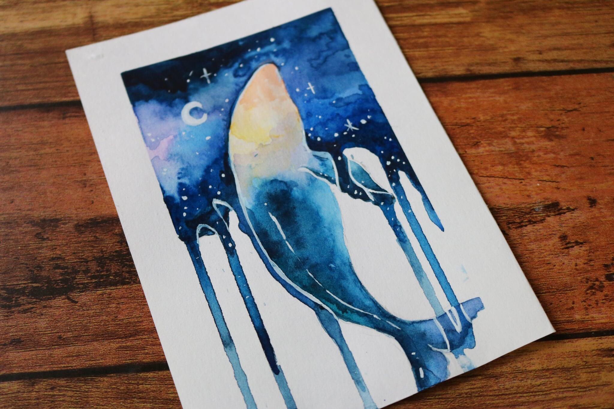 幻想的な水彩画 幻想的な水彩画