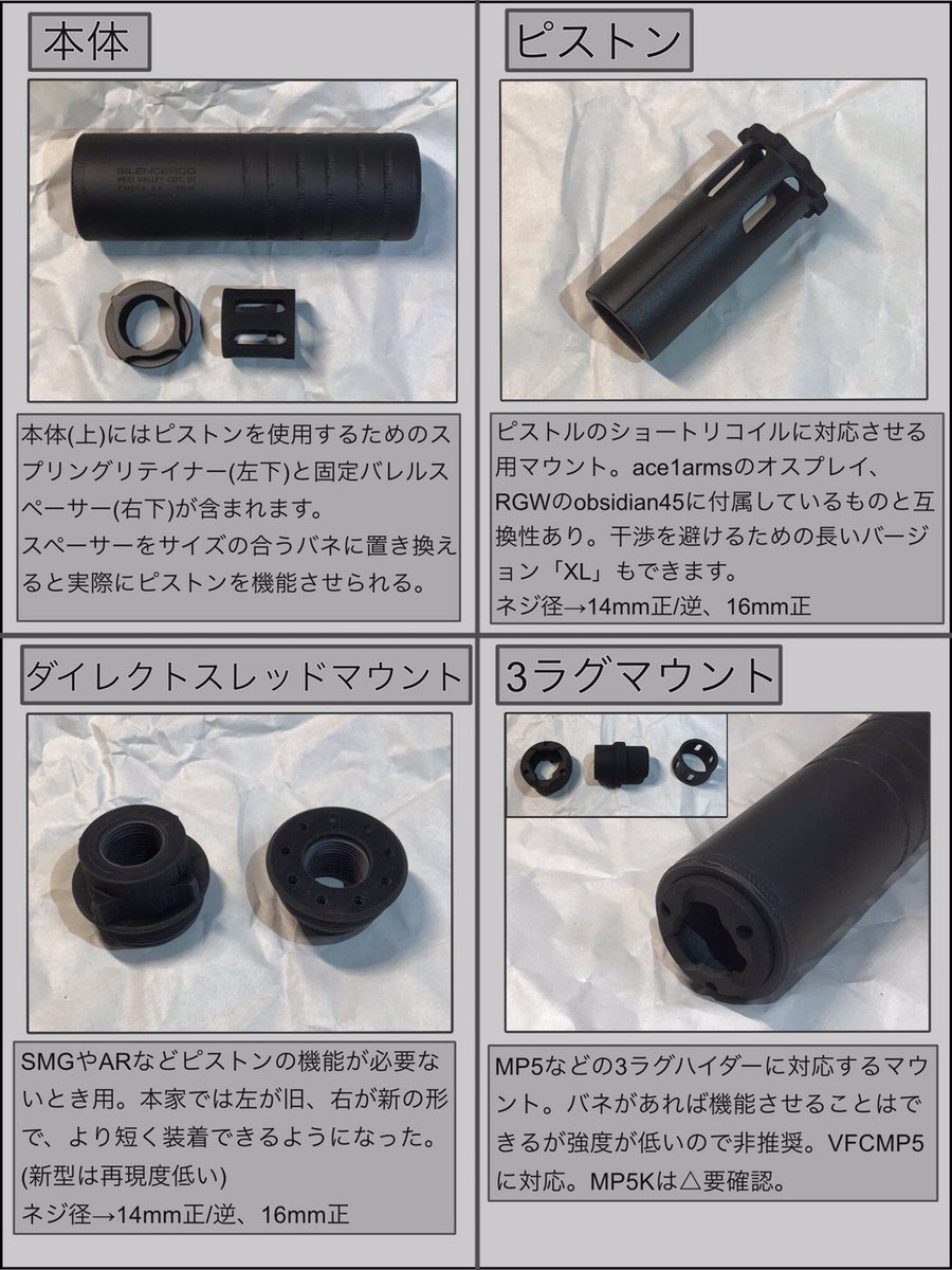 Honoka on Twitter "更新② 3Dプリンタ製omega K ・本体 9K19000円 45K20000円 ・マウント