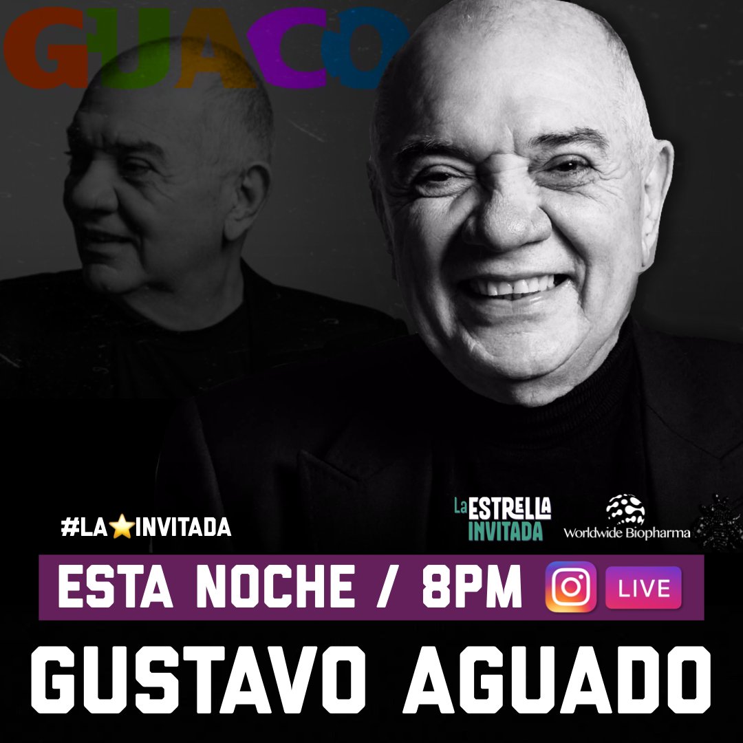 Escuchemos a un tipo que toca bajo como nadie. (Es invisible el bendito bajo) líder de una de las bandas musicales más importantes  de Venezuela.
Bienvenido Gustavo Aguado de <a href="/OficialGuaco/">Guaco</a> a nuestro IGLIVESHOW @laEstrellaInvitada1 con <a href="/Luis_sojo19/">Luis Sojo</a>
#LaEstrellaInvitada