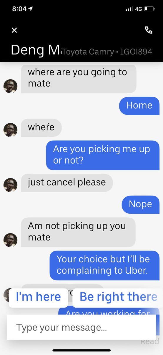 StanfLucas's tweet photo. Anyone else have this problem with #Uber ? https://t.co/zVDoqbMi9Y