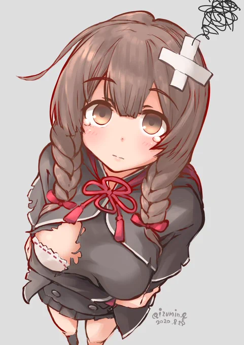 涙目丸ちゃん
#艦これ版深夜の真剣お絵描き60分一本勝負
#艦これ版真剣お絵描き60分一本勝負_20200829
#神州丸 
