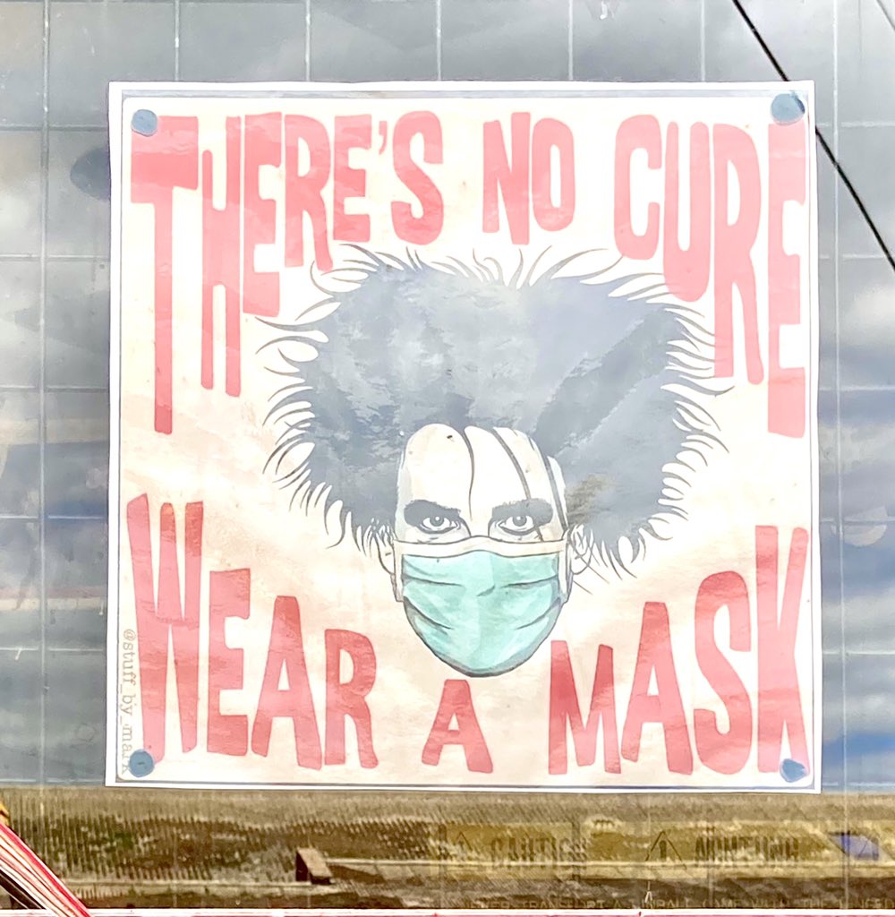 marimindles's tweet photo. #thecure #nocure #wearamask #clocktowerrecords #RSD2020 https://t.co/pWKH9xyrhE