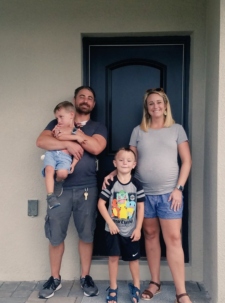 It's finally moving day for the Moores! We put a down payment on this this new build in Feb and closed yesterday! 🎉🎊🎉🎊 #newhouse #newjob #newbaby