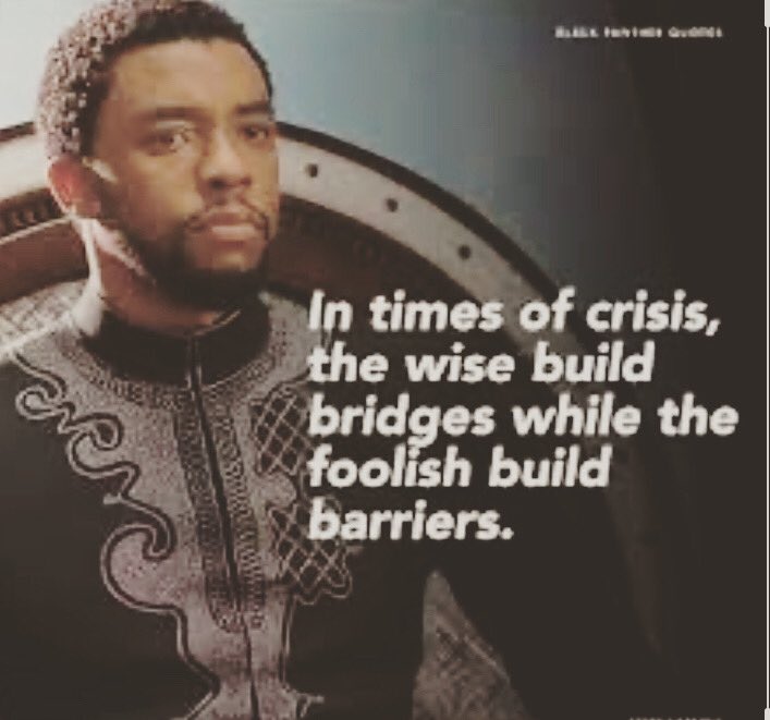 #WakandaForever #ChadwickBoseman #buildbridgesnotwalls #ripchadwickboseman