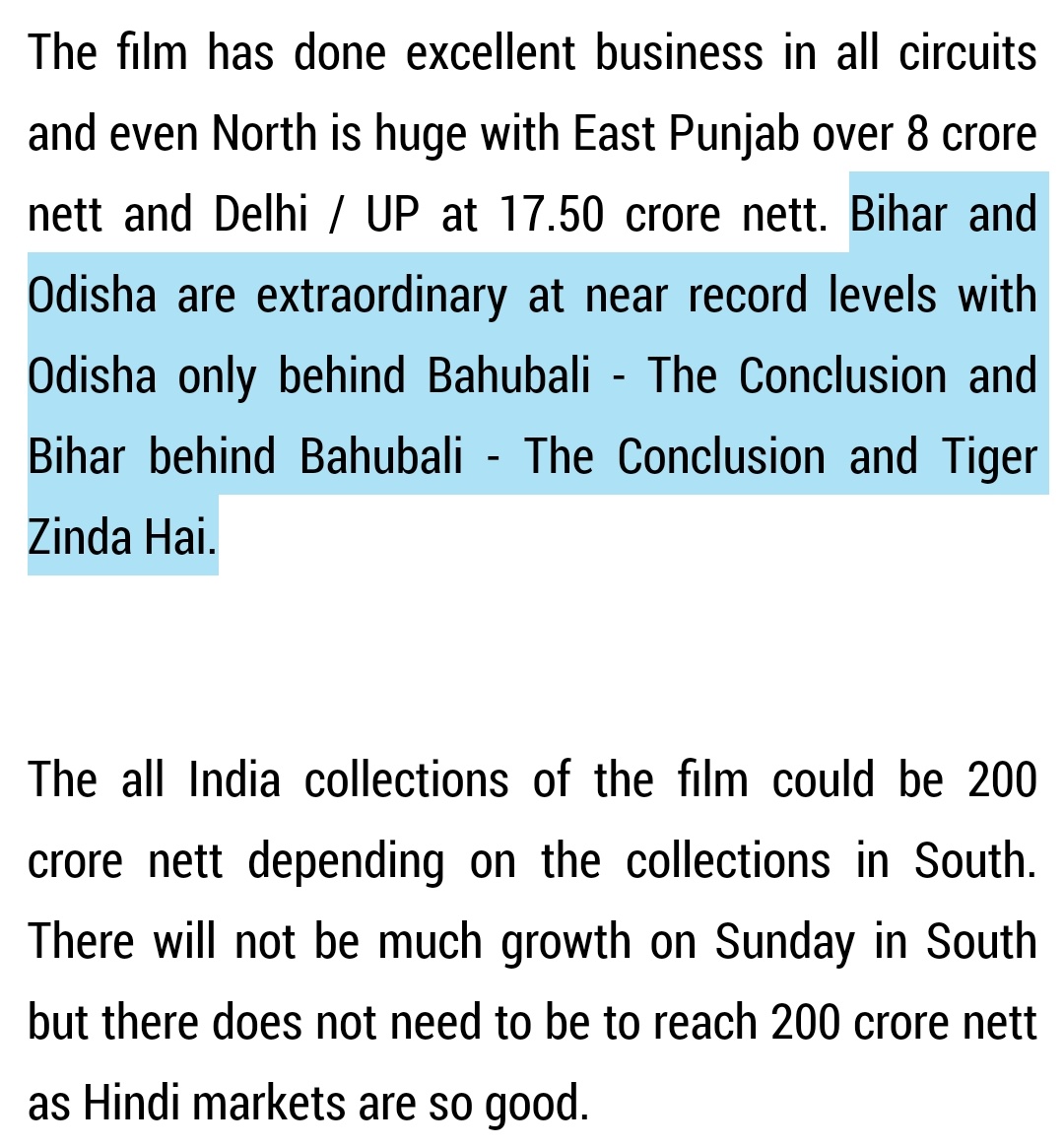 TrendsPrabhas's tweet photo. 30cr Sunday For #Saaho, Best sunday of 2019 beating all Bollywood films till then &amp; 80cr+ Weekend nett in Hindi!
Rebelstar Mass 🔥🔥
Odisha and Bihar mass Circuts 😎
#1YearForBOMonsterSaaho #Prabhas https://t.co/nweSrGoRiu