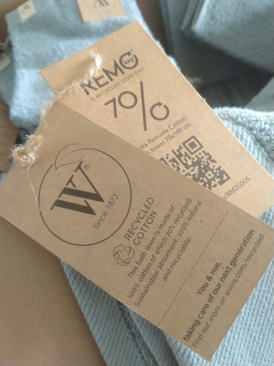 swesterhuis79's tweet photo. Vervanging handdoeken, washandjes en gastendoekjes. Deze zijn allemaal van 70% gerecycled katoen. Hele mooie kleur, Jade ๐ #Walra https://t.co/E3BmfSZFox