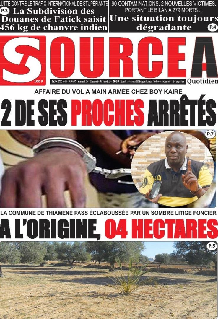 jb_arnaud's tweet photo. La Une des journaux de ce samedi 29 Août
#cesti48
#cestmob
#kebetu https://t.co/0fAltzI4AW