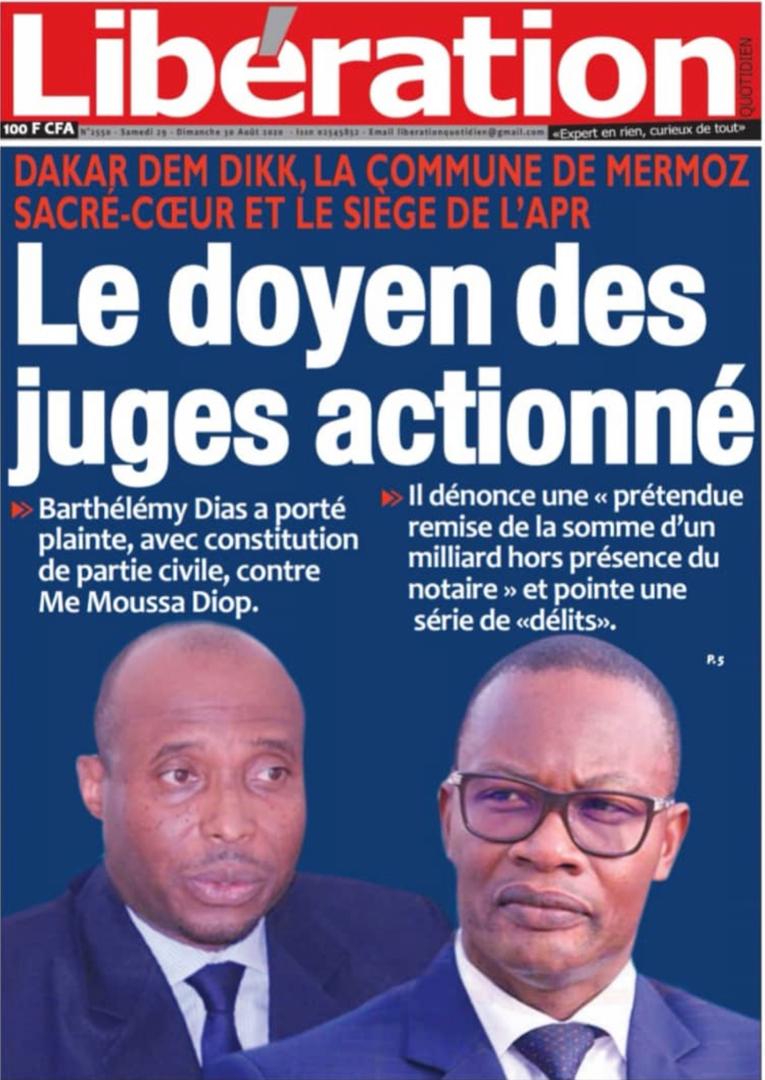 jb_arnaud's tweet photo. La Une des journaux de ce samedi 29 Août
#cesti48
#cestmob
#kebetu https://t.co/0fAltzI4AW