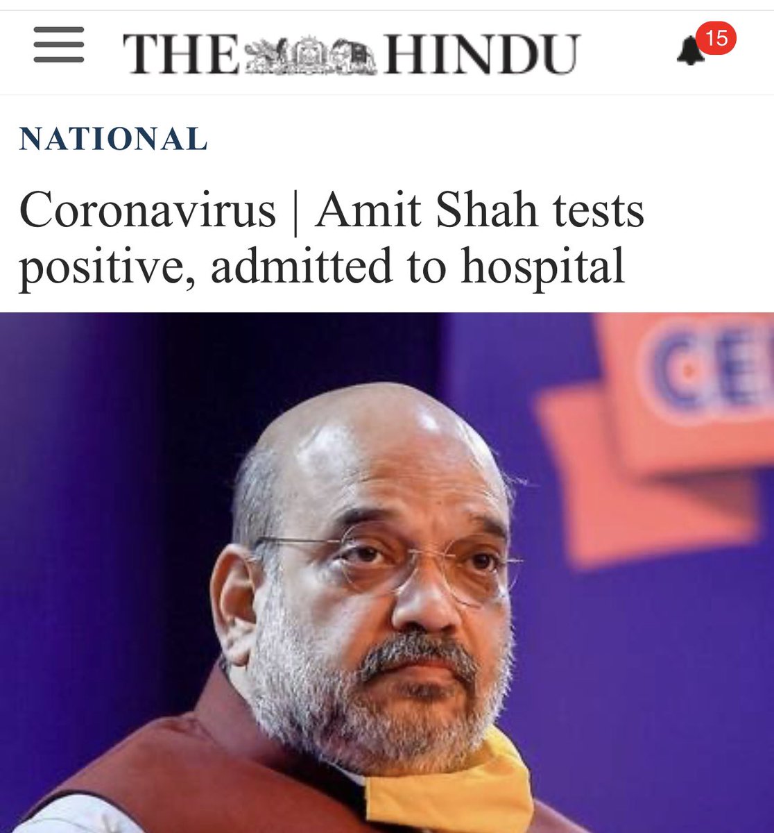 santoshkrmohan's tweet photo. How 
@DG_NTA
 ensure that the health and safety of the students are not under risk even the Home Minister of a country is tested COVID19 Positive despite VIP special protections? Still hospitalise since 2nd August. 

THIS IS BIGGEST LIE OF OUR LEADERS. 
#PostponeJEEAndNEET https://t.co/HbIH9Fe80e