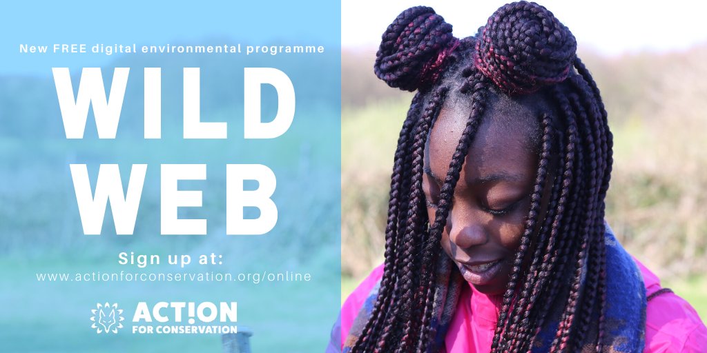BackyardNatUK's tweet photo. 📣@Action4Conserv have a new FREE digital environmental programme #WildWEB!

Young people aged 13-17, from anywhere, can join! They’ll take part in motivational webinars, make new friends, enjoy fun quizzes, watch parties &amp; more! 🌿

Sign up today 👇
https://t.co/mumppdbq7g https://t.co/ClxJLrIkLU