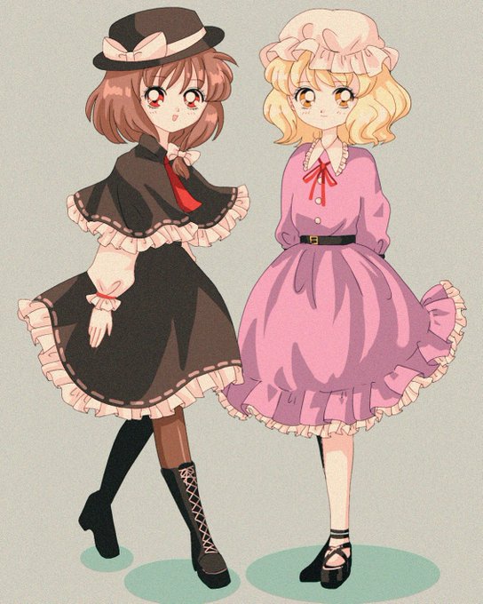 「1990s (style) 2girls」 illustration images(Latest)