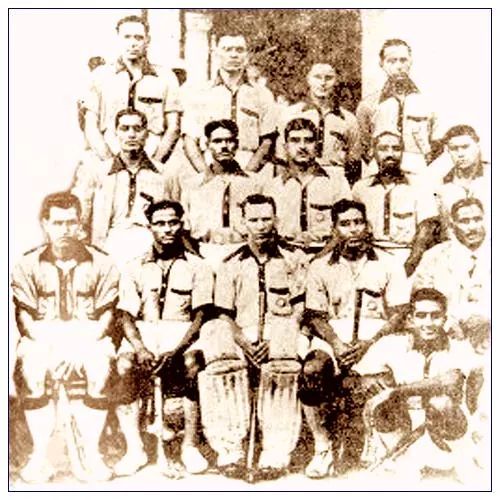 1932 Olympic Gold Medal wining Hockey Team. This was the second Gold Medal for India. India retained Olympic Gold it had first won in the 1928 Amsterdam Games.25 out of 35 goals scored by India in the 1932 Olympics were by the two brothers -- Roop Singh (13) & Dhyan Chand (12).