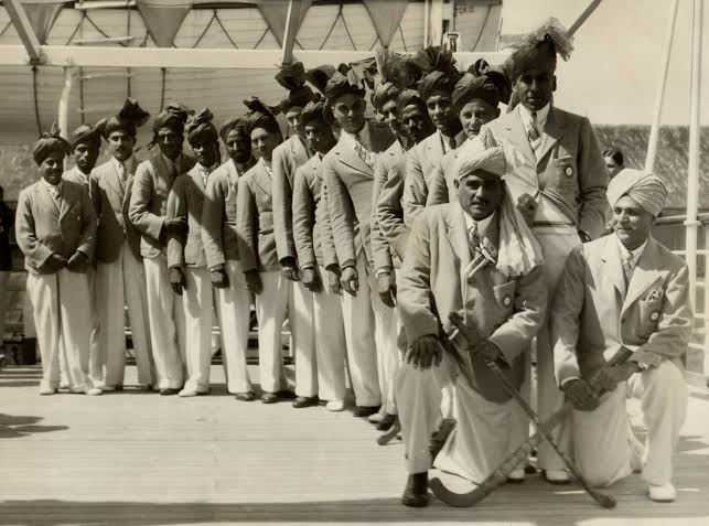1932 Olympic Gold Medal wining Hockey Team. This was the second Gold Medal for India. India retained Olympic Gold it had first won in the 1928 Amsterdam Games.25 out of 35 goals scored by India in the 1932 Olympics were by the two brothers -- Roop Singh (13) & Dhyan Chand (12).