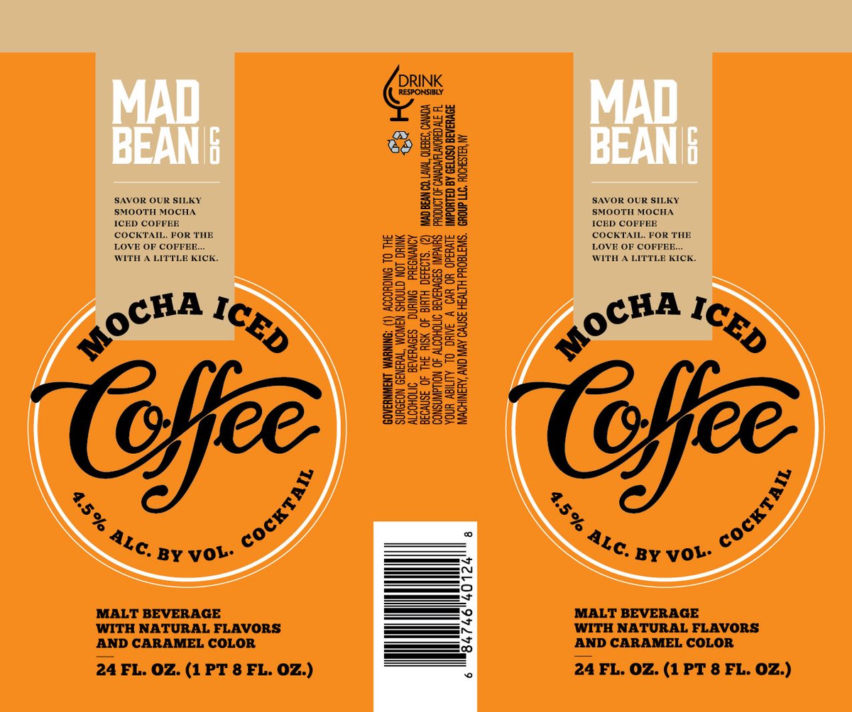 GBG LLC was approved for MAD BEAN / MOCHA ICED COFFEE, a malt beverages specialities. More: ttbonline.gov/colasonline/vi…
