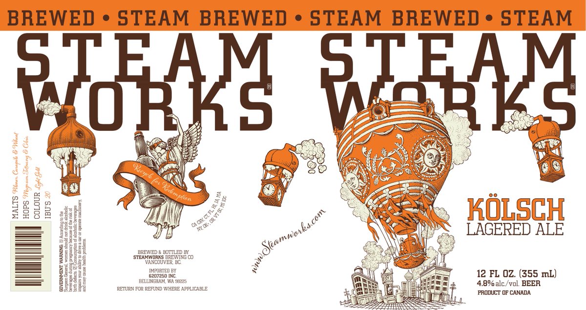 6207250 Incorporated was approved for STEAMWORKS / KOLSCH LAGERED ALE, an ale. More: ttbonline.gov/colasonline/vi…