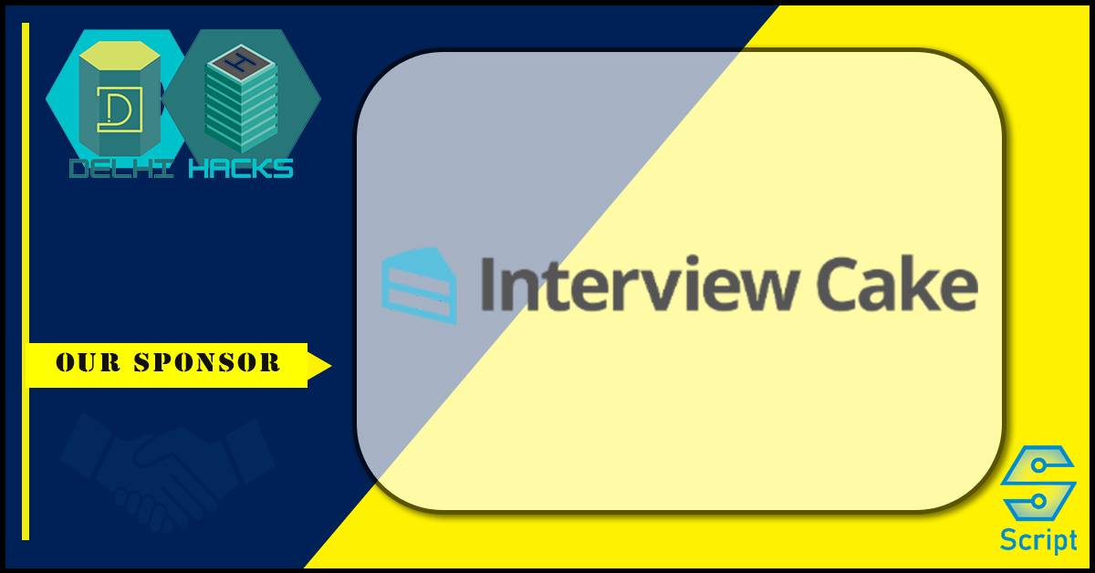 letsgetsocial24's tweet photo. We are proud to declare @InterviewCake as valuable sponsor for Delhi Hacks 1st edition
Let's learn Leap Lead
#scriptfoundation #delhihacks #interviewcake https://t.co/6mbdrOylaR