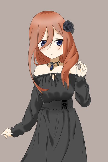 ぜろえすさんがTwitterに投稿した中野三玖(五等分の花嫁)のイラスト。