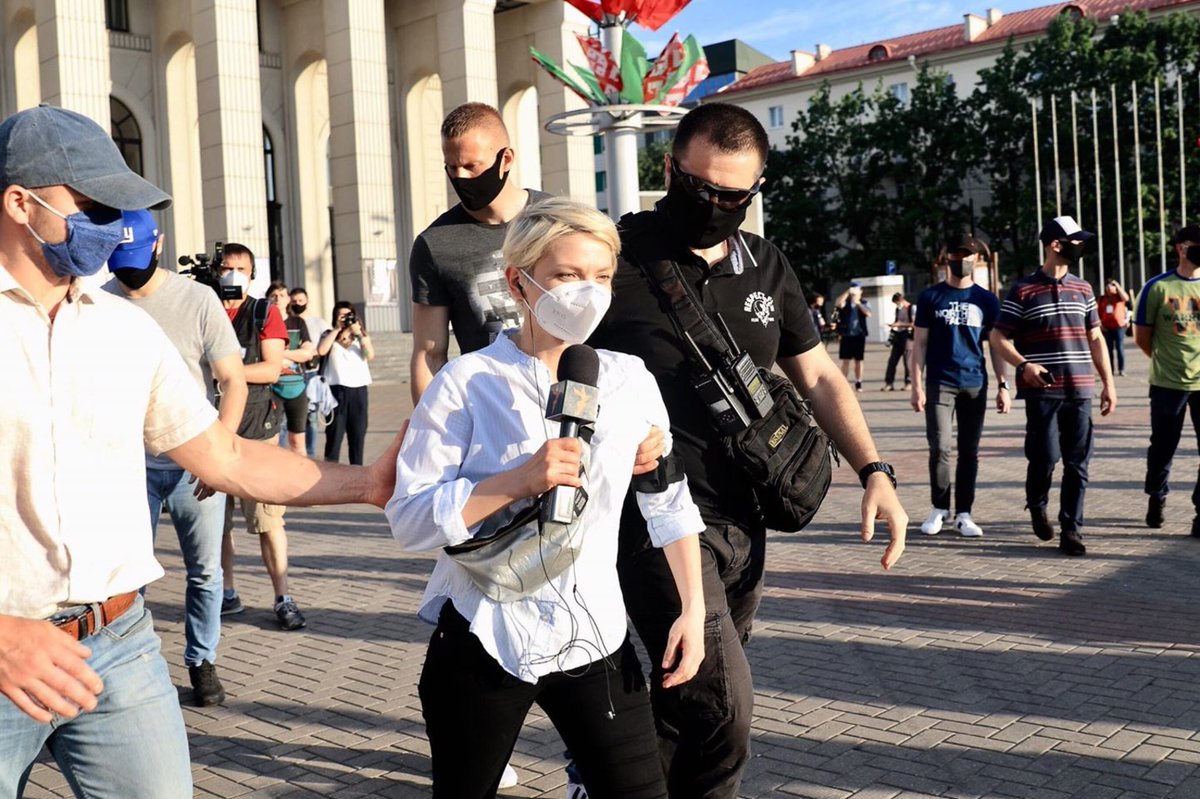 Important! Ministry of Foreign Affairs of Belarus canceled accreditations of correspondents of the Belarus Service of Radio Liberty Ales Dashchynski,Aleh Hruzdzilovich,Uladzimir Hrydzin, and Aliaksandra Dynko. Accreditations allowed them to work in Belarus. <a href="/RFERLPress/">RFE/RL Pressroom</a> <a href="/USAGMgov/">US Agency for Global Media</a>