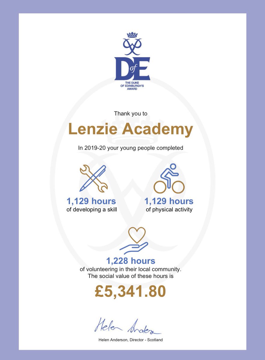 lenzieDofE (@lenziedofe) on Twitter photo Super proud of our <a href="/lenzieacad/">Lenzie Academy</a> pupils for continuing their #DofE throughout lockdown! 🤩👍🏻 Lots of hours spent in the three sections and good progress made towards completing awards! <a href="/DofEScotland/">DofE Scotland</a> #keepupthegoodwork #MakingADofEDifference Super proud of our <a href="/lenzieacad/">Lenzie Academy</a> pupils for continuing their #DofE throughout lockdown! 🤩👍🏻 Lots of hours spent in the three sections and good progress made towards completing awards! <a href="/DofEScotland/">DofE Scotland</a> #keepupthegoodwork #MakingADofEDifference